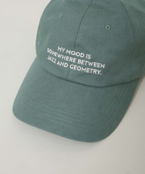 NANO universe（ナノユニバース）の「刺繍入りリネン混キャップ（キャップ・レディース・グリーン/ベージュ・FREE）」の6枚目の写真