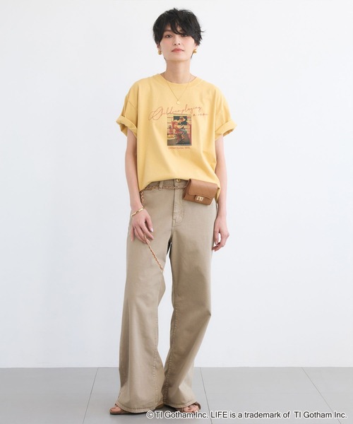 GOOD ROCK SPEED(グッドロックスピード)の「BARNYARDSTORM / LIFE PICTURE COLLECTION / BOYフォトT(Tシャツ/カットソー・レディース・ホワイト/イエロー・FREE)」の8枚目の写真