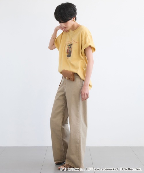 GOOD ROCK SPEED(グッドロックスピード)の「BARNYARDSTORM / LIFE PICTURE COLLECTION / BOYフォトT(Tシャツ/カットソー・レディース・ホワイト/イエロー・FREE)」の9枚目の写真