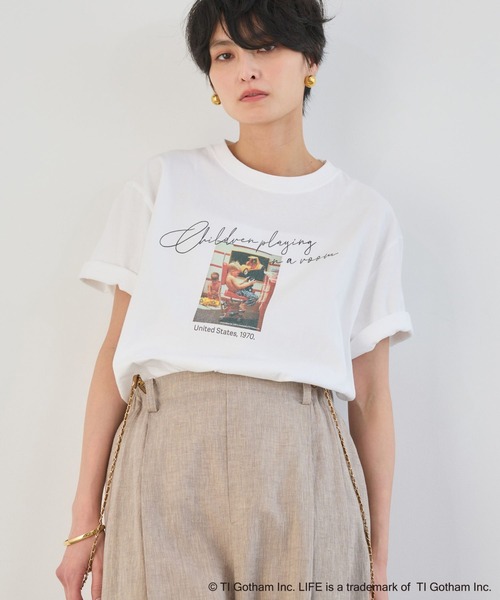 GOOD ROCK SPEED(グッドロックスピード)の「BARNYARDSTORM / LIFE PICTURE COLLECTION / BOYフォトT(Tシャツ/カットソー・レディース・ホワイト/イエロー・FREE)」の10枚目の写真