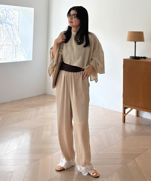 SLOBE IENA(スローブイエナ)の「SLOBE ラウンドトートバッグ(トートバッグ・レディース・ブラック/ベージュ・FREE)」の19枚目の写真