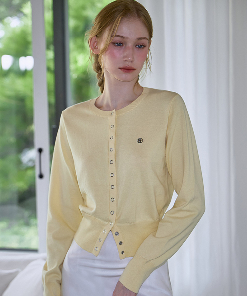 ROSEFRANTZ（ロゼフランツ）の「Eyelet Round Cardigan [Butter]（カーディガン/ボレロ・レディース・ライトイエロー・FREE）」の2枚目の写真