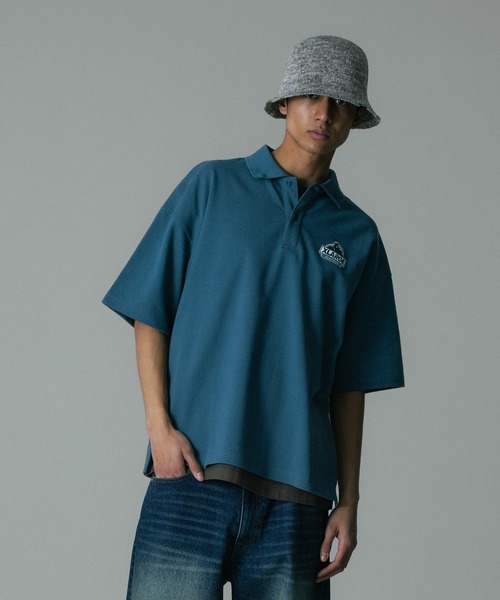 XLARGE(エクストララージ)の「OG POLO SHIRT(ポロシャツ・メンズ・ブルー/ホワイト/ブラック・S/M/L/XL)」の3枚目の写真