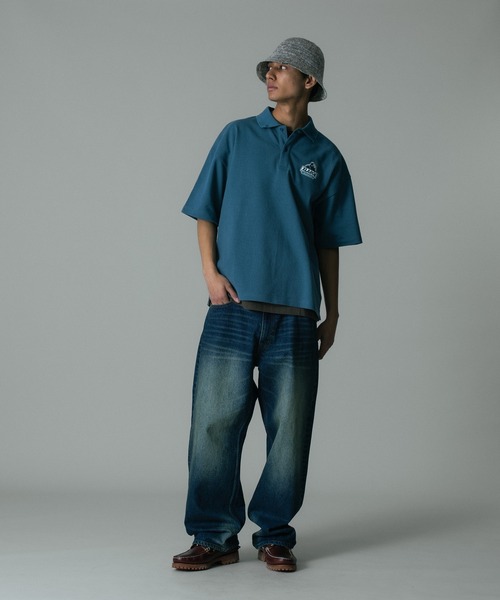 XLARGE(エクストララージ)の「OG POLO SHIRT(ポロシャツ・メンズ・ブルー/ホワイト/ブラック・S/M/L/XL)」の4枚目の写真