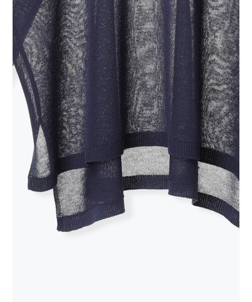 Samansa Mos2（サマンサ モスモス）の「ペーパーライクニットプルオーバー（ニット/セーター・レディース・ネイビー/ミント/グレー系その他・F）」の7枚目の写真