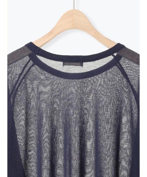 Samansa Mos2（サマンサ モスモス）の「ペーパーライクニットプルオーバー（ニット/セーター・レディース・ネイビー/ミント/グレー系その他・F）」の8枚目の写真