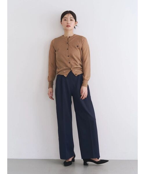 POLO BCS（ポロ ビーシーエス）の「【POLO BCS】シアーアンサンブルニット（カーディガン/ボレロ・レディース・ブラウン/ピンク/ネイビー/ブルー/オフホワイト・MEDIUM）」の9枚目の写真