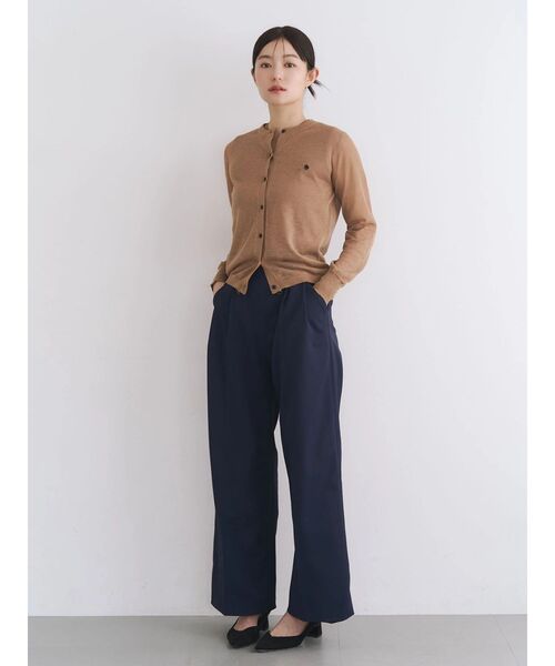 POLO BCS（ポロ ビーシーエス）の「【POLO BCS】シアーアンサンブルニット（カーディガン/ボレロ・レディース・ブラウン/ピンク/ネイビー/ブルー/オフホワイト・MEDIUM）」の10枚目の写真