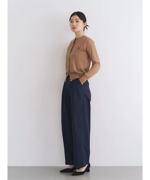 POLO BCS（ポロ ビーシーエス）の「【POLO BCS】シアーアンサンブルニット（カーディガン/ボレロ・レディース・ブラウン/ピンク/ネイビー/ブルー/オフホワイト・MEDIUM）」の11枚目の写真