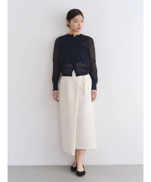 POLO BCS（ポロ ビーシーエス）の「【POLO BCS】シアーアンサンブルニット（カーディガン/ボレロ・レディース・ブラウン/ピンク/ネイビー/ブルー/オフホワイト・MEDIUM）」の16枚目の写真