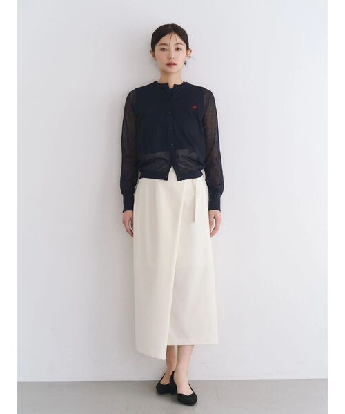 POLO BCS（ポロ ビーシーエス）の「【POLO BCS】シアーアンサンブルニット（カーディガン/ボレロ・レディース・ブラウン/ピンク/ネイビー/ブルー/オフホワイト・MEDIUM）」の17枚目の写真