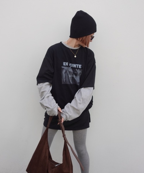 TEEN BOOP(ティーンブープ)の「クラシックフォトルーズTee(Tシャツ/カットソー・レディース・オフホワイト/ブラック・FREE)」の13枚目の写真