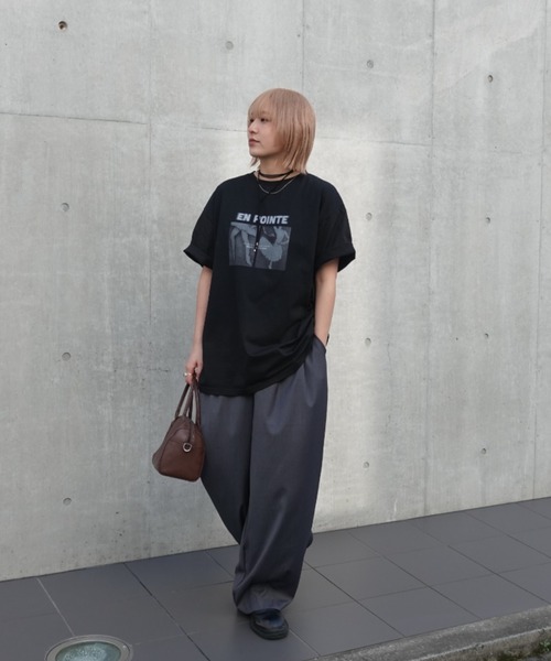 TEEN BOOP(ティーンブープ)の「クラシックフォトルーズTee(Tシャツ/カットソー・レディース・オフホワイト/ブラック・FREE)」の8枚目の写真