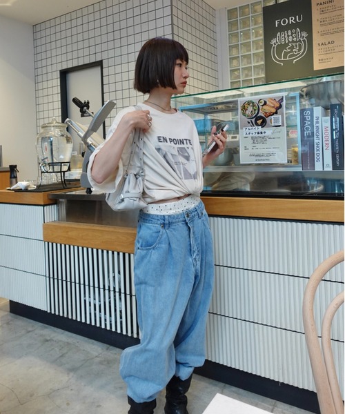 TEEN BOOP(ティーンブープ)の「クラシックフォトルーズTee(Tシャツ/カットソー・レディース・オフホワイト/ブラック・FREE)」の19枚目の写真