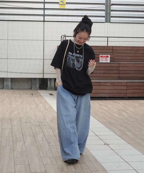 TEEN BOOP(ティーンブープ)の「クラシックフォトルーズTee(Tシャツ/カットソー・レディース・オフホワイト/ブラック・FREE)」の9枚目の写真