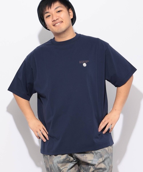 B&T CLUB（ビーティークラブ）の「Tシャツ 半袖 メンズ 大きいサイズ ヒヤテック USAコットン アニマルプリント クルーネック B＆T CLUB (ビーアンドティークラブ)（Tシャツ/カットソー・メンズ・ネイビー/ホワイト/ブルー/ブラック・X2(4L～5L)/X1(3L～4L)/X3(6L～7L)/X4(8L～9L)）」の13枚目の写真