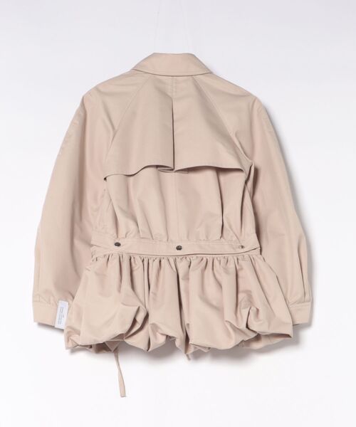 rokh（ロク）の「PUFF SKIRT BUTTONED DOUBLE JAC R5CA173（ブルゾン・レディース・ベージュ・34）」の2枚目の写真