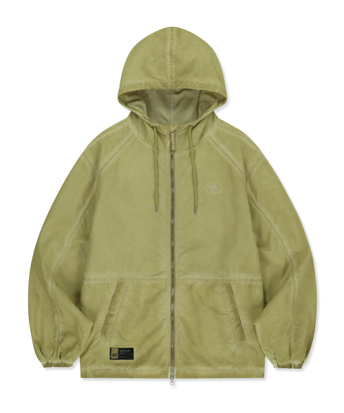 BROWNBREATH(ブラウンブレス)の「PIGMENT WASHED WINDBREAKER JACKET - YELLOW(ナイロンジャケット・レディース・その他・SMALL/MEDIUM/LARGE/X-LARGE)」の3枚目の写真