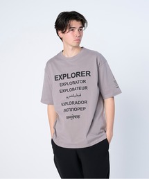 FLASH PACKER（フラッシュパッカー）の「FLASH PACKER フラッシュパッカー/ 26春夏新作 リラックスシルエット Dry Silky Cotton 探検者プリント 半袖Tシャツ /// XT-EXP（Tシャツ/カットソー）」