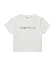 ウーマンベイビーフィットロゴTシャツホワイト
