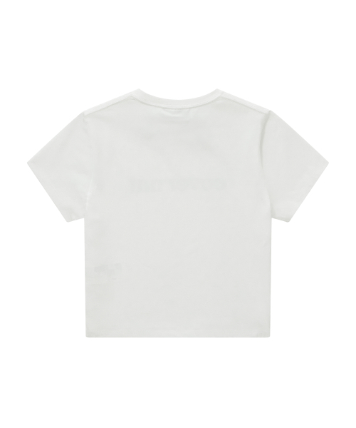 COVERNAT(カバーナット)の「ウーマンベイビーフィットロゴTシャツホワイト(Tシャツ/カットソー・レディース・その他・WS/WM)」の2枚目の写真