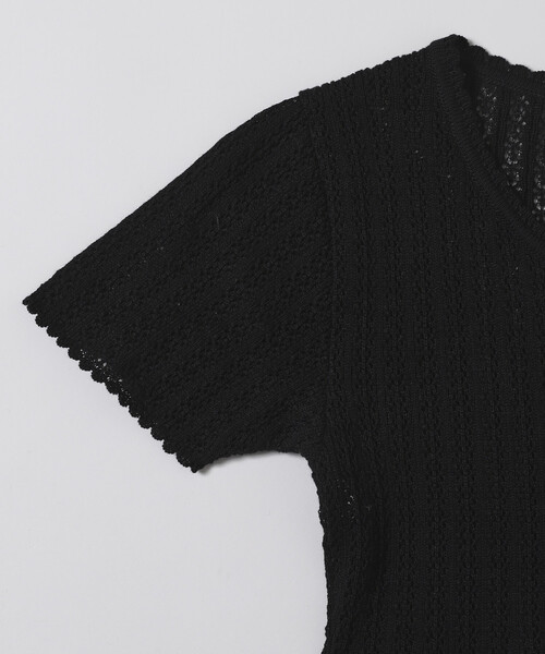 Firsthand(ファーストハンド)の「NOHRA/ノーラ Knit leotard / N26SS-K01 / コットンニット レオタード / ショートスリーブ ボディスーツ(Tシャツ/カットソー・レディース・ブラック/ホワイト/ダークブラウン・フリ-)」の16枚目の写真