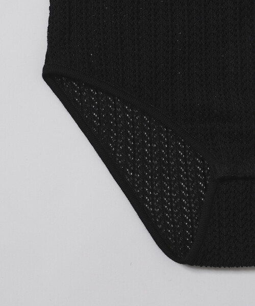 Firsthand(ファーストハンド)の「NOHRA/ノーラ Knit leotard / N26SS-K01 / コットンニット レオタード / ショートスリーブ ボディスーツ(Tシャツ/カットソー・レディース・ブラック/ホワイト/ダークブラウン・フリ-)」の18枚目の写真
