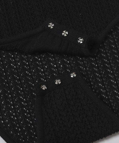 Firsthand(ファーストハンド)の「NOHRA/ノーラ Knit leotard / N26SS-K01 / コットンニット レオタード / ショートスリーブ ボディスーツ(Tシャツ/カットソー・レディース・ブラック/ホワイト/ダークブラウン・フリ-)」の19枚目の写真