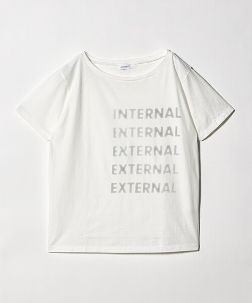 ATTISESSION(アティセッション)の「<ATTISESSION>ビック オフショルダー Tシャツ(Tシャツ/カットソー・レディース・グレー系/ホワイト・FREE)」の1枚目の写真