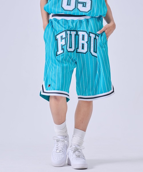 FUBU( フブ)の「FUBU フブ ブランド Basketball Shorts/バスケットボールショーツ(その他パンツ・メンズ・ブラック/ミント/ホワイト・XXL/XL/M/L)」の3枚目の写真