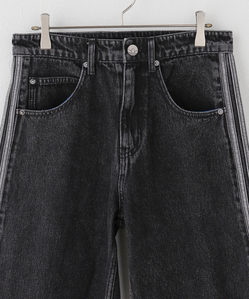 adidas Originals（アディダスオリジナルス）の「adidas originals / アディダス オリジナルス FIREBIRD ADICOLOR DENIM SHORTS（その他パンツ・レディース・ブラック・30/28）」の4枚目の写真