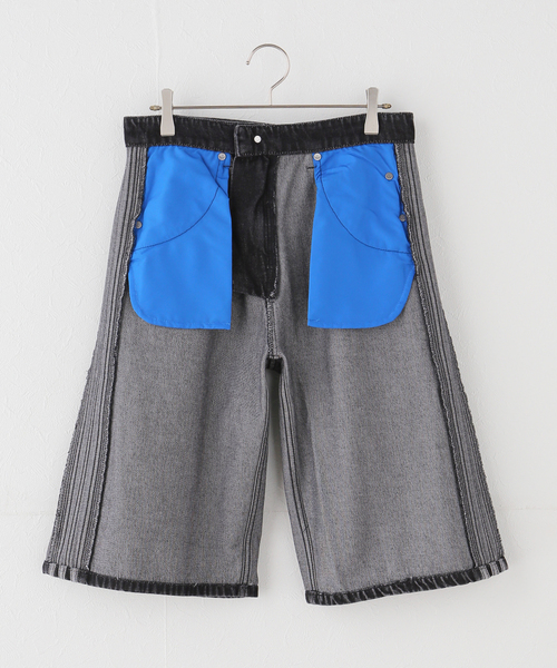 adidas Originals（アディダスオリジナルス）の「adidas originals / アディダス オリジナルス FIREBIRD ADICOLOR DENIM SHORTS（その他パンツ・レディース・ブラック・30/28）」の7枚目の写真