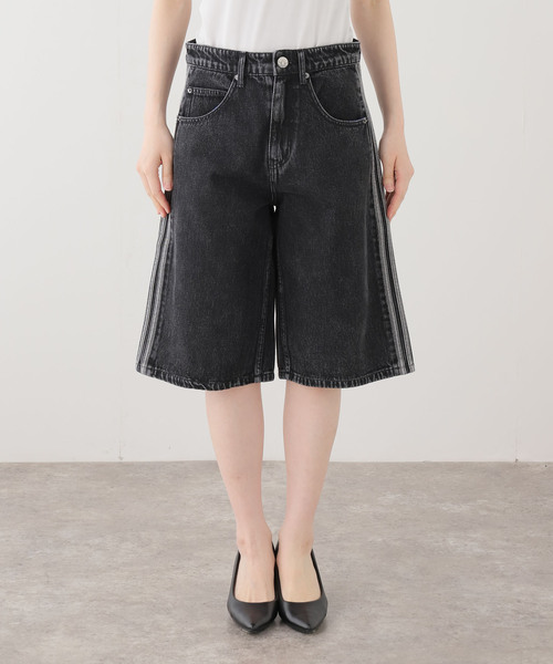 adidas Originals（アディダスオリジナルス）の「adidas originals / アディダス オリジナルス FIREBIRD ADICOLOR DENIM SHORTS（その他パンツ・レディース・ブラック・30/28）」の12枚目の写真