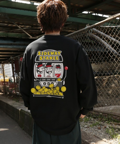En serio TOKYO(エンソリオトーキョー)の「【SIDEWAYSTANCE】スロット長袖Tシャツ SIDE23-211(Tシャツ/カットソー・メンズ・ブラック/パープル/ホワイト・SMALL/MEDIUM/LARGE/X-LARGE)」の21枚目の写真
