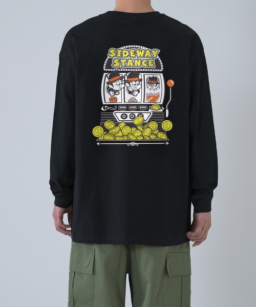 En serio TOKYO(エンソリオトーキョー)の「【SIDEWAYSTANCE】スロット長袖Tシャツ SIDE23-211(Tシャツ/カットソー・メンズ・ブラック/パープル/ホワイト・SMALL/MEDIUM/LARGE/X-LARGE)」の18枚目の写真