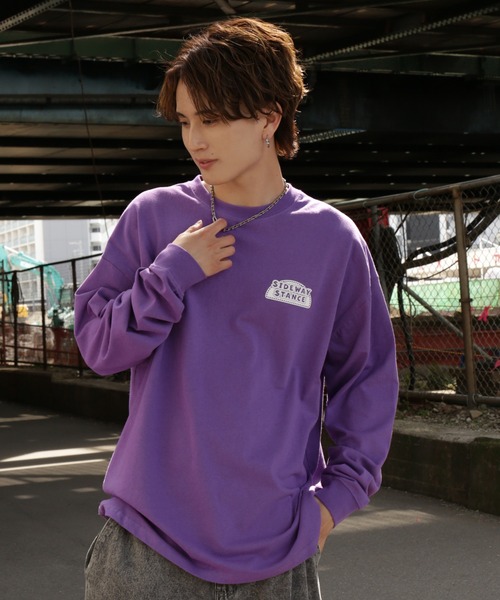 En serio TOKYO(エンソリオトーキョー)の「【SIDEWAYSTANCE】スロット長袖Tシャツ SIDE23-211(Tシャツ/カットソー・メンズ・ブラック/パープル/ホワイト・SMALL/MEDIUM/LARGE/X-LARGE)」の17枚目の写真