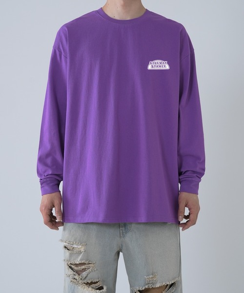 En serio TOKYO(エンソリオトーキョー)の「【SIDEWAYSTANCE】スロット長袖Tシャツ SIDE23-211(Tシャツ/カットソー・メンズ・ブラック/パープル/ホワイト・SMALL/MEDIUM/LARGE/X-LARGE)」の15枚目の写真