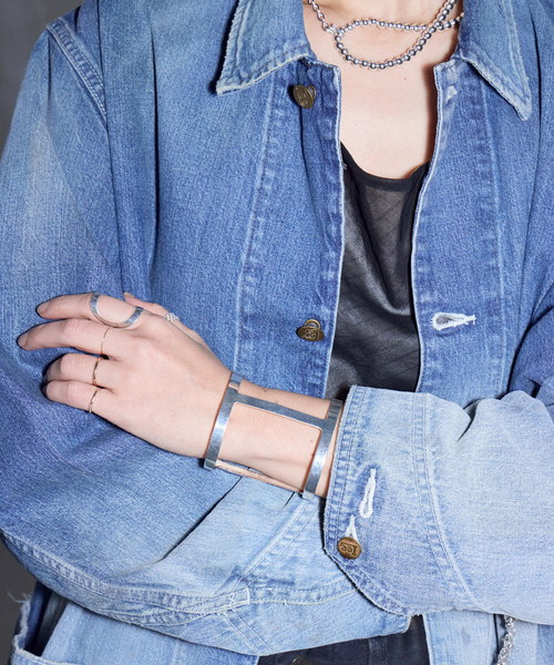 Lee(リー)の「LEE VINTAGE LOCO JACKET LM7320:デニムジャケット(デニムジャケット・レディース・ネイビー・MEDIUM)」の3枚目の写真