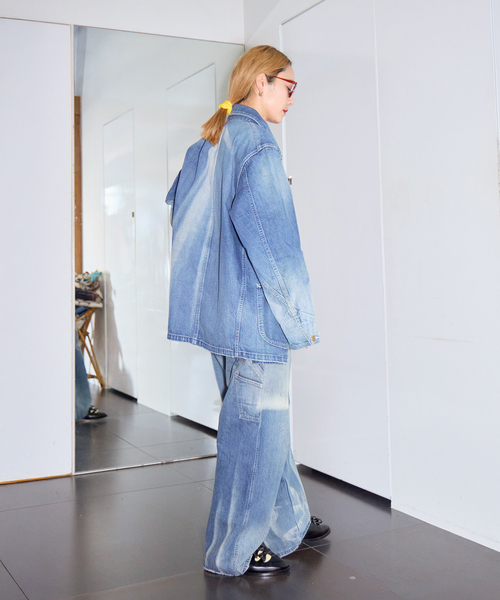 Lee(リー)の「LEE VINTAGE LOCO JACKET LM7320:デニムジャケット(デニムジャケット・レディース・ネイビー・MEDIUM)」の7枚目の写真