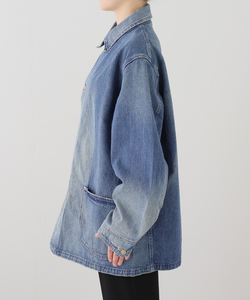 Lee(リー)の「LEE VINTAGE LOCO JACKET LM7320:デニムジャケット(デニムジャケット・レディース・ネイビー・MEDIUM)」の9枚目の写真