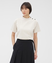 MHL. | GARMENT DYED TOUGH COTTON LINE(Tシャツ/カットソー)