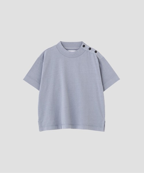 MHL.（エムエイチエル）の「GARMENT DYED TOUGH COTTON LINE（Tシャツ/カットソー・レディース・オフホワイト/ライトブルー/ネイビー・2）」の16枚目の写真