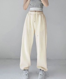 ストリート スウェット ワイドパンツ ハイウエスト ダンス カジュアル ルーズ 部屋着 全9色