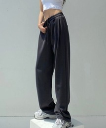 ストリート スウェット ワイドパンツ ハイウエスト ダンス カジュアル ルーズ 部屋着 全9色