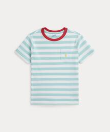 POLO RALPH LAUREN CHILDRENSWEAR（ポロ ラルフ ローレン チルドレンズウェア）の「ストライプド コットン ジャージー ポケット Tシャツ（Tシャツ/カットソー）」