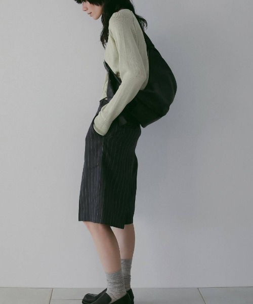 anuke(アンヌーク)の「Linen Half Pants 62610705(その他パンツ・メンズ・ブラウン/ネイビー・36/38)」の4枚目の写真