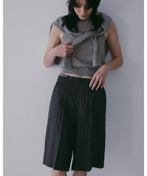 anuke(アンヌーク)の「Linen Half Pants 62610705(その他パンツ・メンズ・ブラウン/ネイビー・36/38)」の6枚目の写真