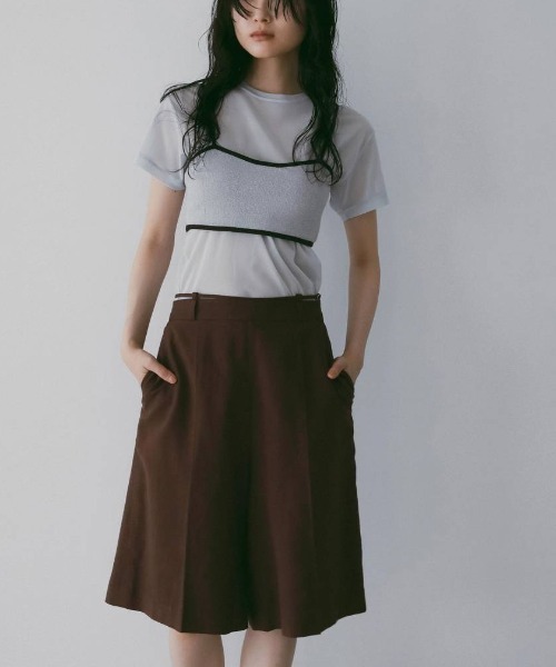 anuke(アンヌーク)の「Linen Half Pants 62610705(その他パンツ・メンズ・ブラウン/ネイビー・36/38)」の9枚目の写真
