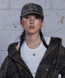 DAUSPICE（ディーオスピス）の「(DUC) Symbol Applique Ball Cap Camo（キャップ）」