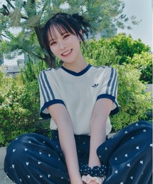 adidas（アディダス）の「adidas アディダス W TERRY TEE ショートスリーブ KR7008 ABC-MART限定 *OFFWHITE（Tシャツ/カットソー）」